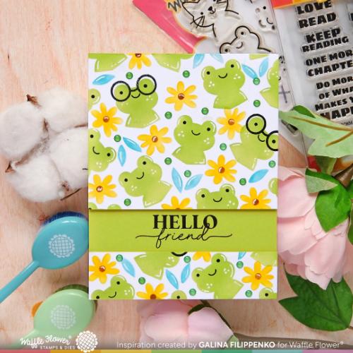 Waffle Flower - Round Critter Bookmark Stamp Set