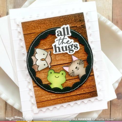 Waffle Flower - Round Critter Bookmark Stamp Set