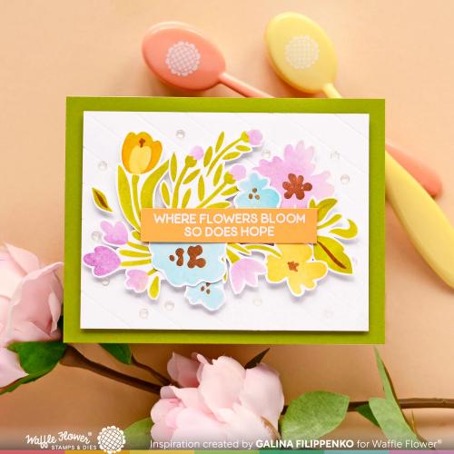 Waffle Flower - Small Sentiments Bloom Stamp Set