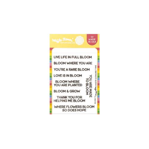 Waffle Flower - Small Sentiments Bloom Stamp Set