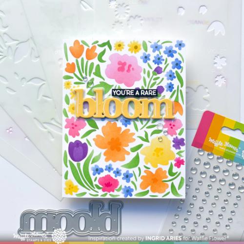 Waffle Flower - Wild Flowers Stencil