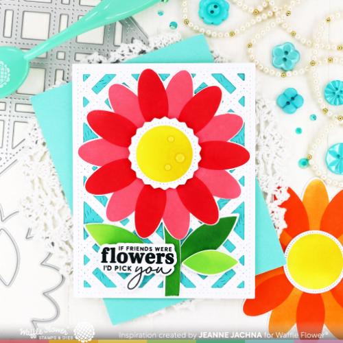 Waffle Flower - Oversized Daisy Die-n-stencil
