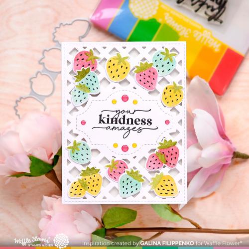 Waffle Flower - Sweet Lattice Panel Die