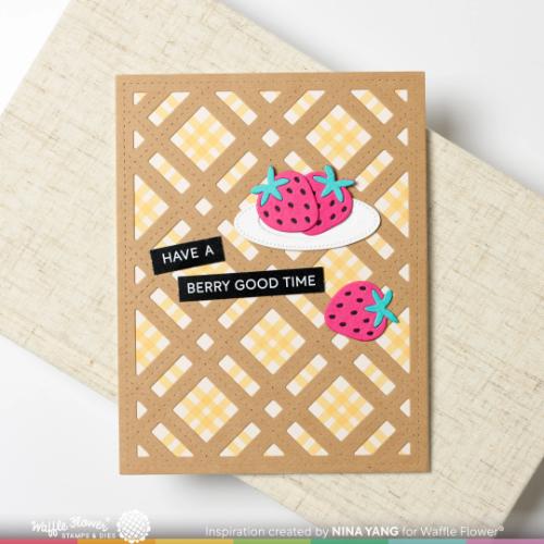 Waffle Flower - Berry Sweet Gingham Paper Pad