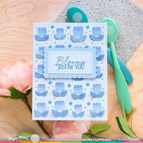 Waffle Flower - Pop-up Tulips Panel Die