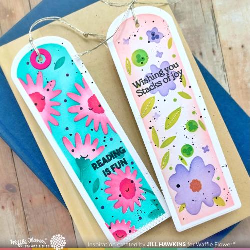 Waffle Flower - Round Bookmark Die