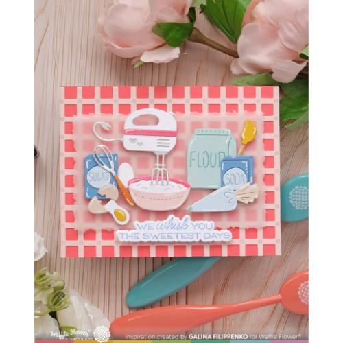 Waffle Flower - Baked with Love Sentiments Combo