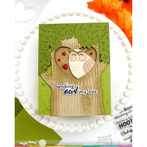 Waffle Flower - Owl Duo Die-n-stencil