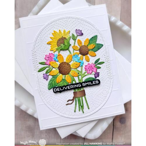 Waffle Flower - Sunflower Bouquet Die