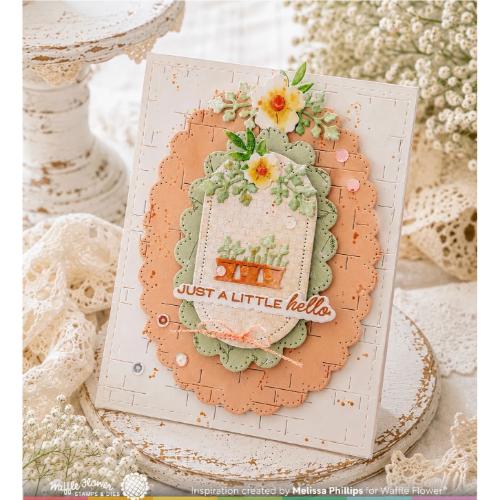 Waffle Flower - Postage Collage Windows Die