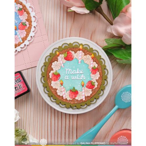 Waffle Flower - Cake Focal Die-n-stencil