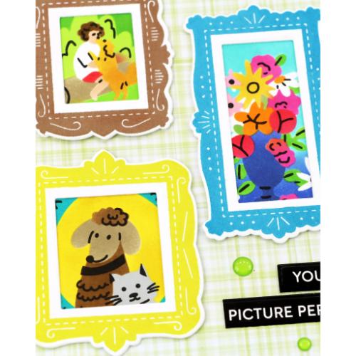 Waffle Flower - Postage Collage Picture Perfect Detail Stamp