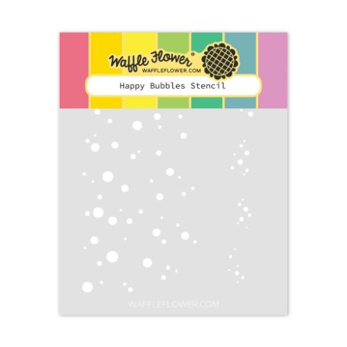 Waffle Flower - Happy Bubbles Stencil