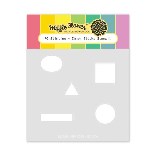 Waffle Flower - Postage Collage A6 Inner Blocks Stencil