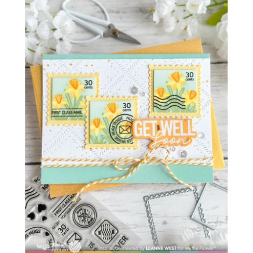 Waffle Flower - Square Postage Die