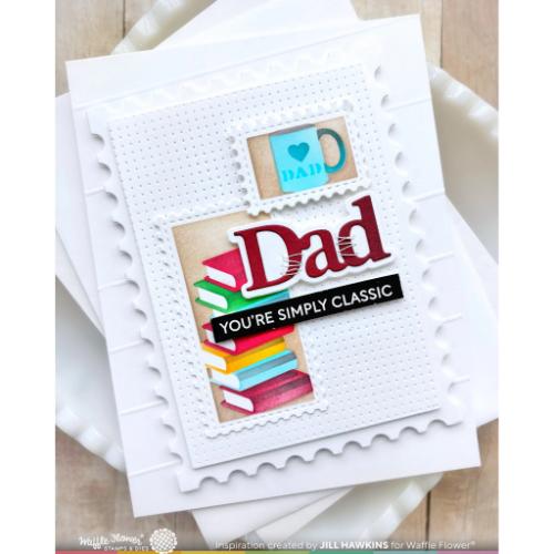 Waffle Flower - Postage Collage Dad Stencil