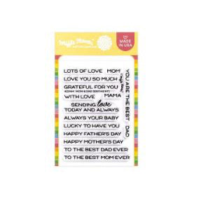 Waffle Flower - Mom & Dad Sentiments Stamp Set