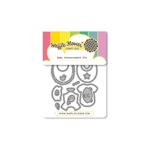 Waffle Flower - Baby Announcement Die