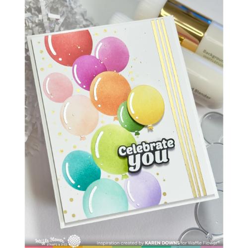 Waffle Flower - Balloon Cluster Stencil for A2 A6 A7