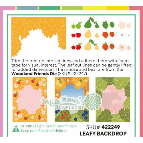 Waffle Flower - Leafy Backdrop Die