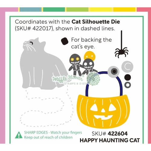 Waffle Flower - Happy Haunting Cat Die