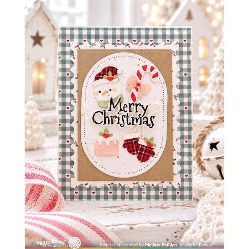 Waffle Flower - Postage Collage Christmas Icons Die