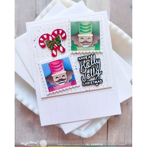 Waffle Flower - Square Postage - Nutcracker Stencil