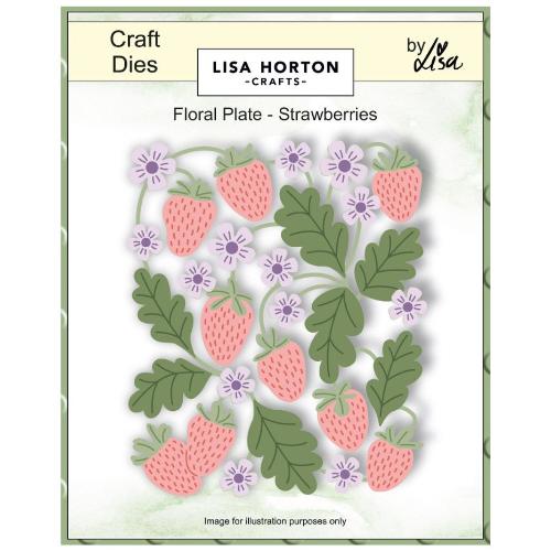 Lisa Horton Crafts Plate Die Set-Strawberries