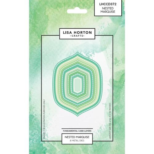Lisa Horton Crafts Fundamentals Die Set-Nested Marquise