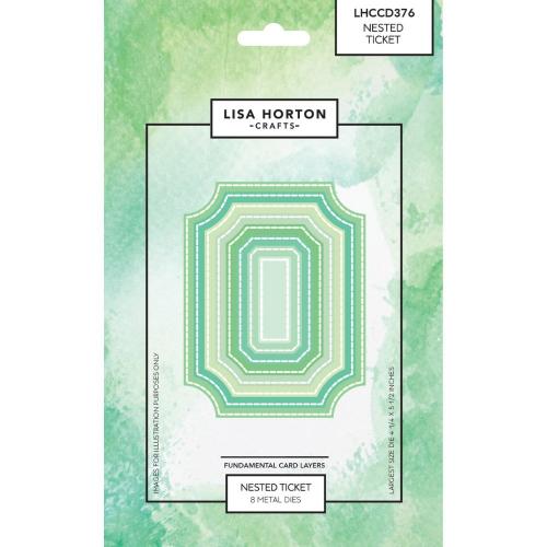 Lisa Horton Crafts Fundamentals Die Set-Nested Ticket