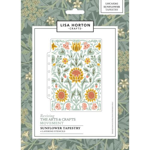 Lisa Horton Crafts - Layering Stencils Sunflower Tapestry (LHCAS262)
