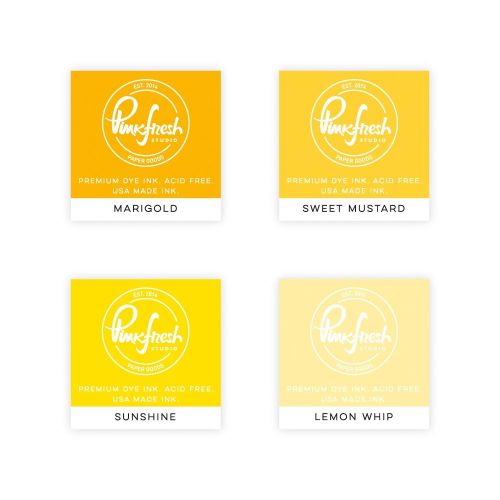Pinkfresh Studio Premium Dye Cube Ink Pads 4 Colors Rise & Shine