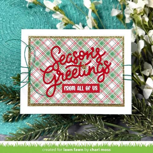 Lawn Fawn - Lawn Cuts - Giant Season's Greetings Die