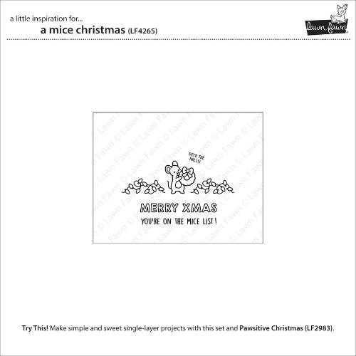 Lawn Fawn - Stamps - A Mice Christmas