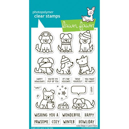 Lawn Fawn - Stamps - Cozy Dogs