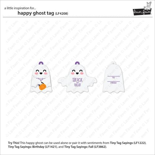 Lawn Fawn - Lawn Cuts - Happy Ghost Tag Dies