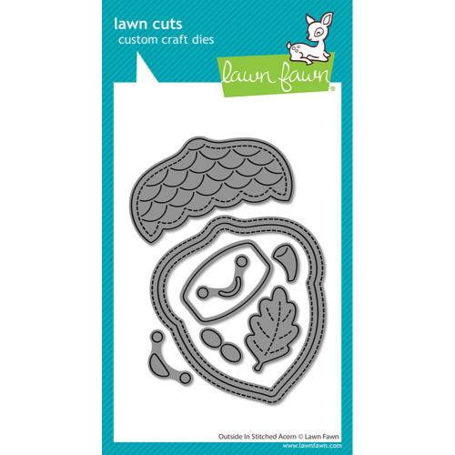 Lawn Fawn - Lawn Cuts - Outside In Stitched Acorn Dies