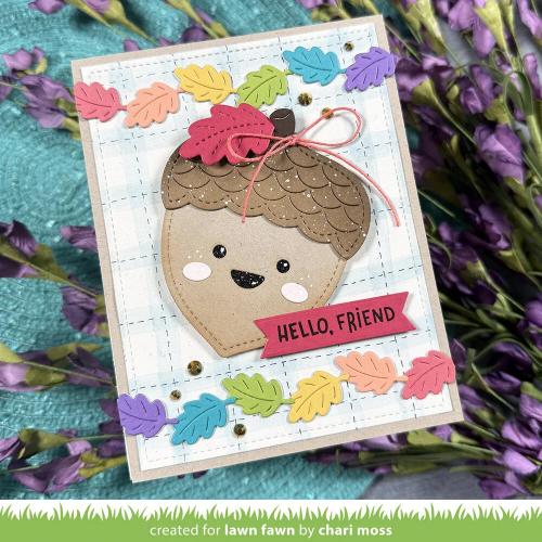 Lawn Fawn - Lawn Cuts - Outside In Stitched Acorn Dies