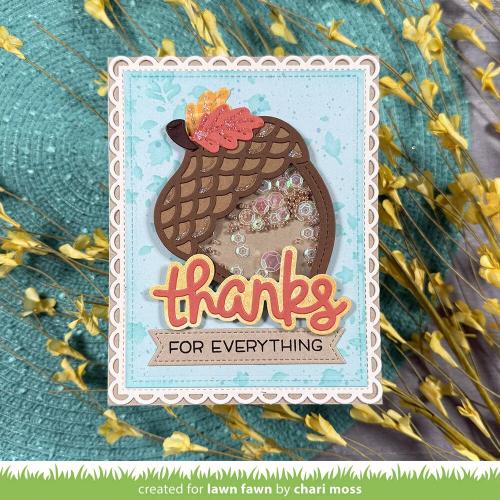 Lawn Fawn - Lawn Cuts - Stitched Acorn Frame Dies