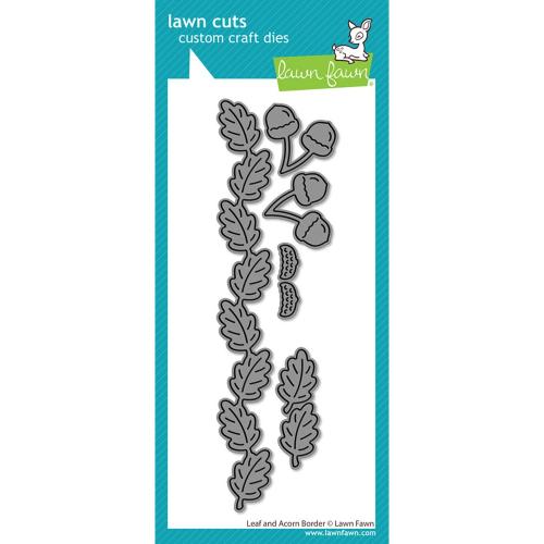 Lawn Fawn - Lawn Cuts - Leaf and Acorn Border Dies