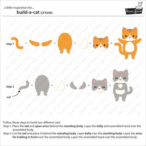 Lawn Fawn - Lawn Cuts - Build-A-Cat Dies