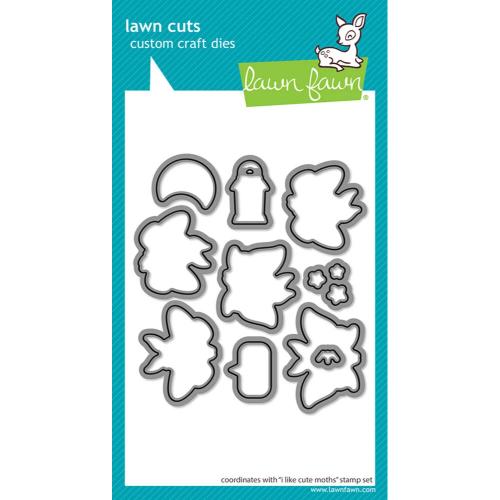 Lawn Fawn - Lawn Cuts - I Like Cute Moths Dies