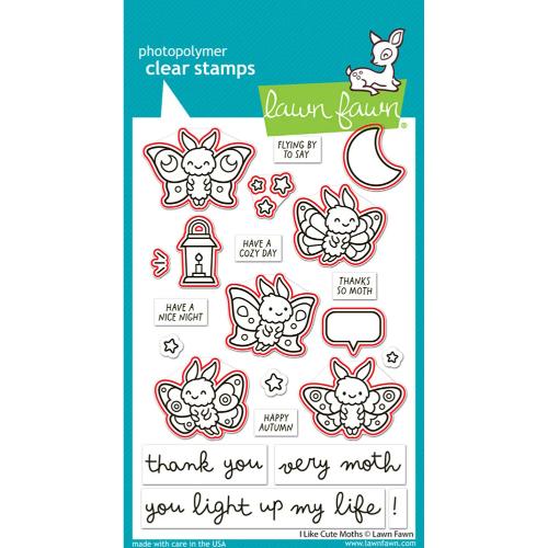 Lawn Fawn - Lawn Cuts - I Like Cute Moths Dies