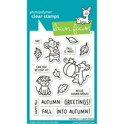 Lawn Fawn - Stamps - Fall Mice