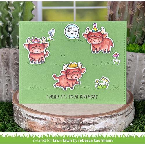 Lawn Fawn - Lawn Cuts - Grassy Pasture Backdrop: Landscape Dies