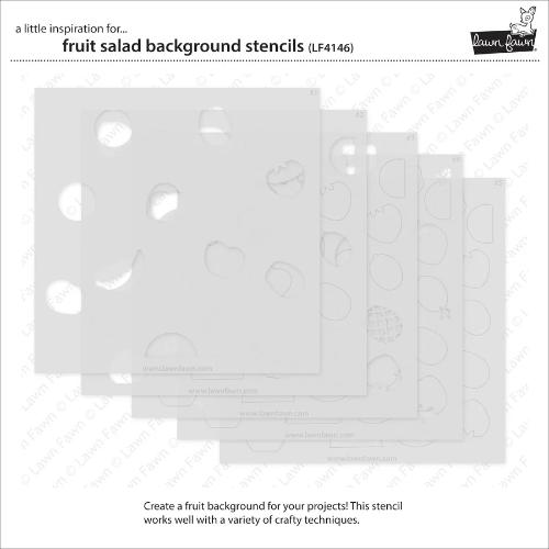 Lawn Fawn - Lawn Clippings - Fruit Salad Background Stencils