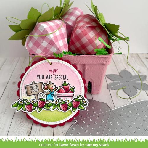 Lawn Fawn - Lawn Cuts - Strawberry Treat Box Dies