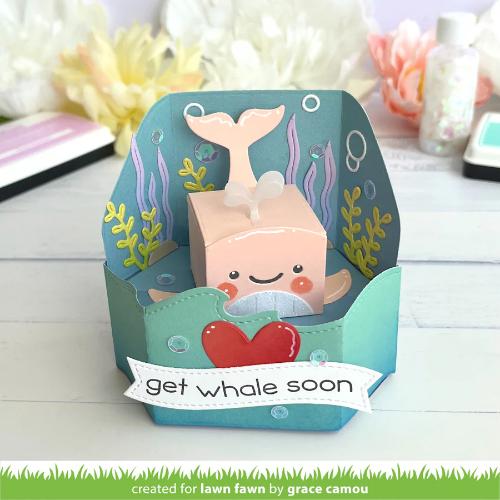 Lawn Fawn - Lawn Cuts - Tiny Gift Box Whale and Dolphin Add-On Dies