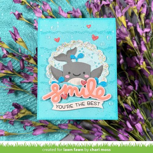 Lawn Fawn - Lawn Cuts - Tiny Gift Box Whale and Dolphin Add-On Dies