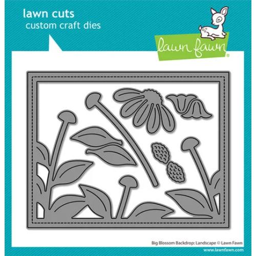 Lawn Fawn - Big Blossom Backdrop: Landscape Dies